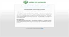 Desktop Screenshot of oacequipment.com